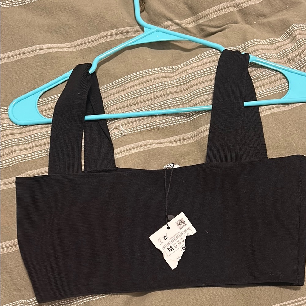 ZARA Black Crop Top